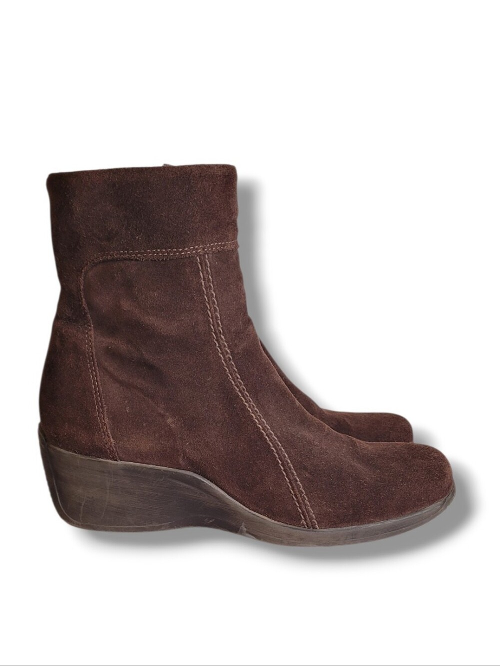 La Canadienne Tina Waterproof Suede Ankle Boots Size 9.5